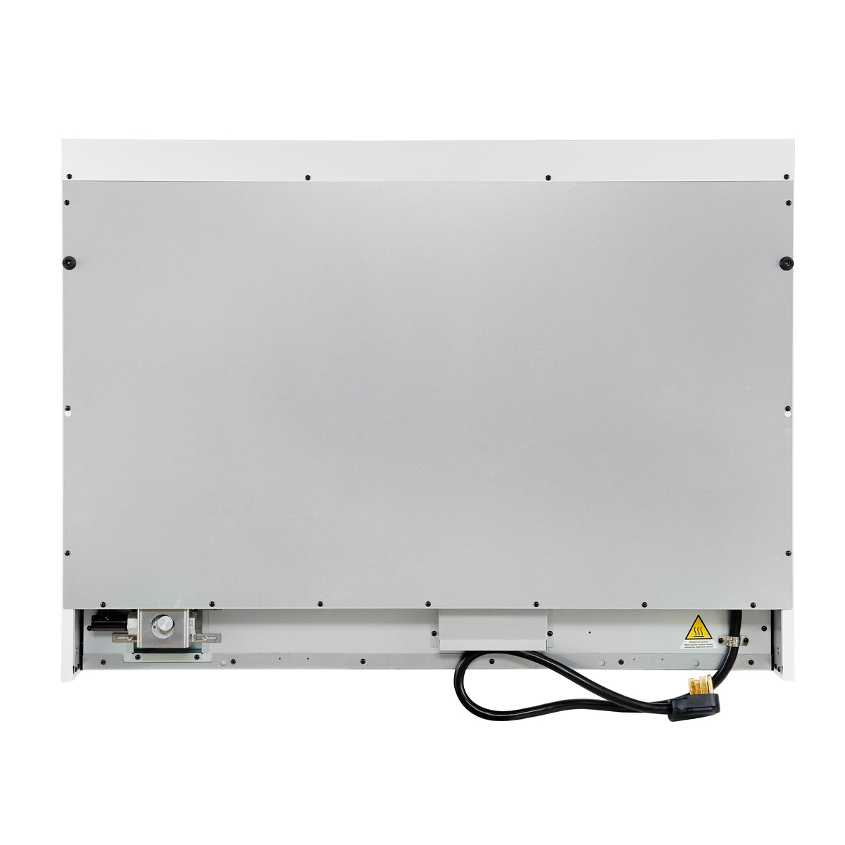 Forno Antico, cocina de 48 pulgadas de doble combustible, blanca con acabado de latón envejecido, 8 quemadores, 94,000 BTU, hornos dobles de 5.5 cu.ft. y plancha - Forno Appliances