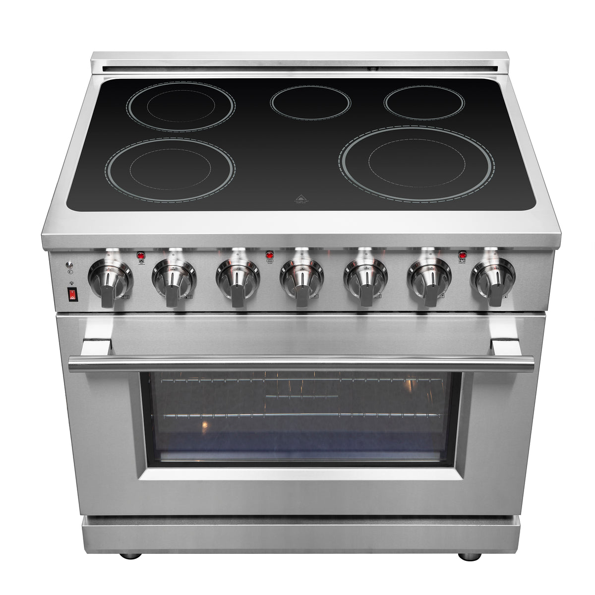 FORNO 2-Piece SS Kitchen Bundle - 36" Electric Range and 31" Bottom Freezer Refrigerator - Forno Appliances