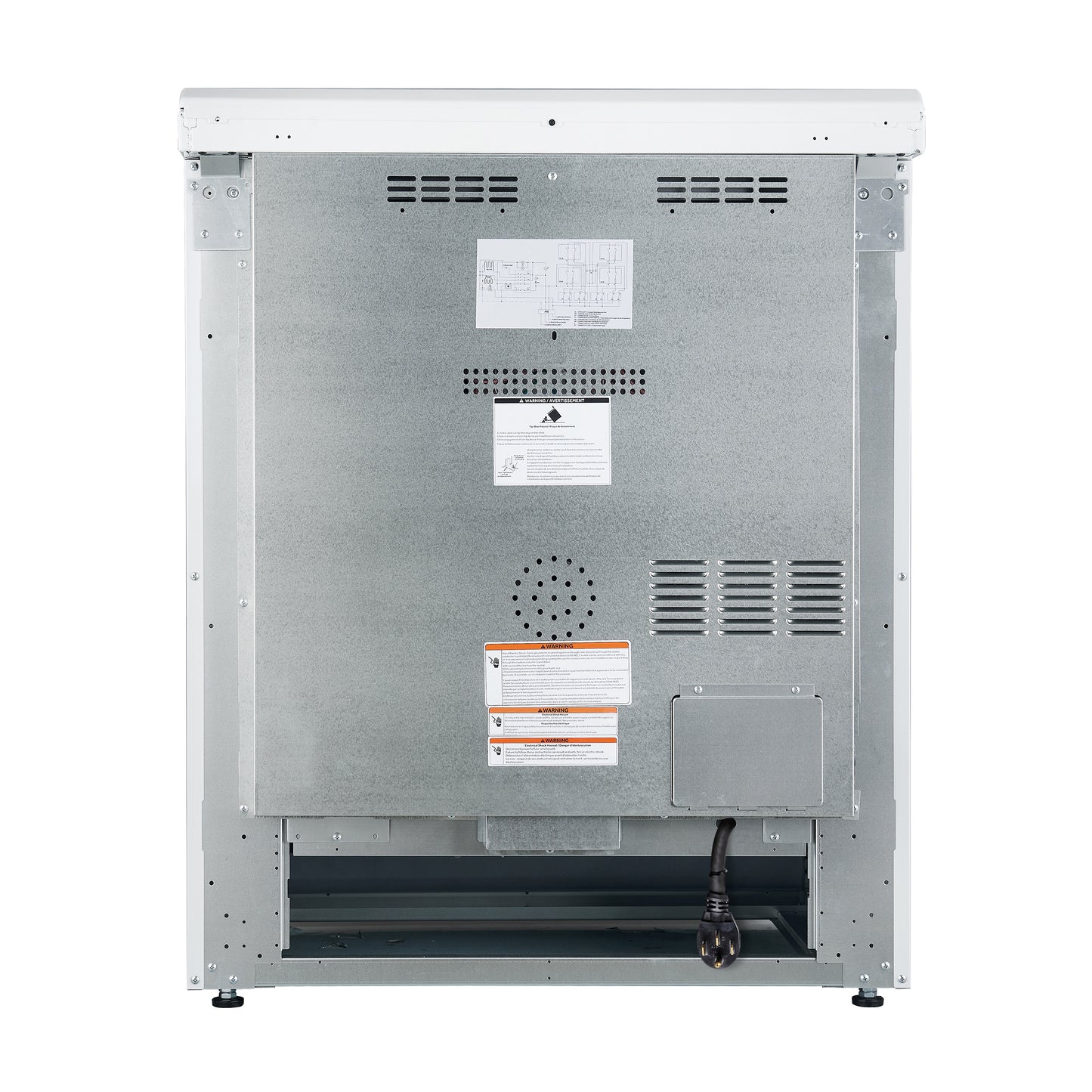 Forno Leonardo Espresso Cuisinière électrique blanche de 30 pouces, véritable convection, économe en énergie