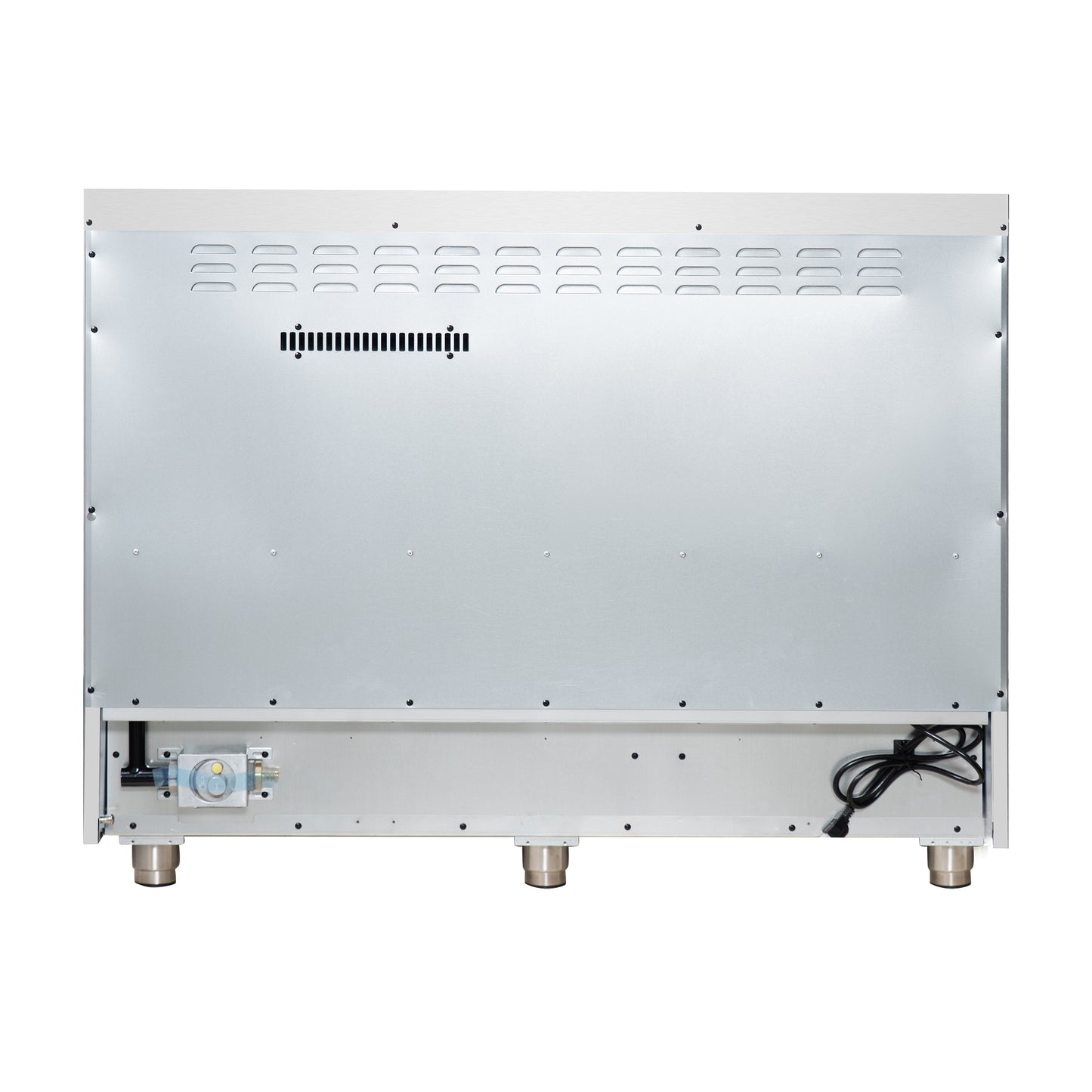 Cuisinière à gaz autoportante blanche Forno Massimo de 48 pouces, 8 brûleurs, four à convection véritable