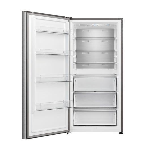 FORNO Maderno Refrigerador/Congelador Independiente Convertible con Puerta Abatible Izquierda de 28" en Acero Inoxidable 13.6 pies cúbicos