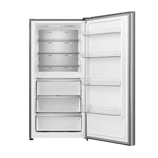 FORNO Maderno Refrigerador/Congelador Independiente Convertible de 28" con Apertura Derecha en Acero Inoxidable 13.6 pies cúbicos
