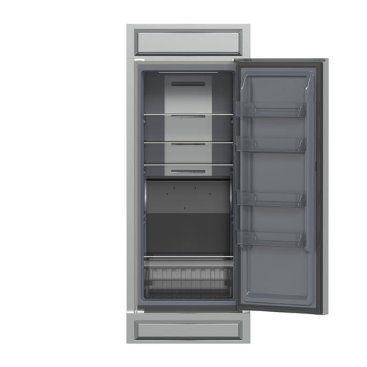 Réfrigérateur/congélateur convertible Forno Fortezza 32 pouces à ouverture à droite avec kit de finition, acier inoxydable, sans givre