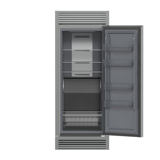 Refrigerador/congelador convertible Forno Fortezza de 32 pulgadas con apertura a la derecha y rejilla de ajuste, acero inoxidable, sin escarcha