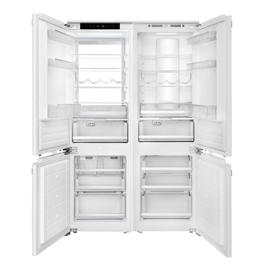 Rivestito 42 Inch Panel Ready Double Bottom Freezer, 16.9 cu. ft., Ice Maker, Total No Frost, Fast Cool & Fast Freeze - Forno Appliances