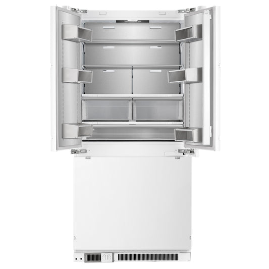 Refrigerador Forno Rivestito Panel Ready, Puerta Francesa, 36 Pulgadas, Energy Star, Congelación Rápida