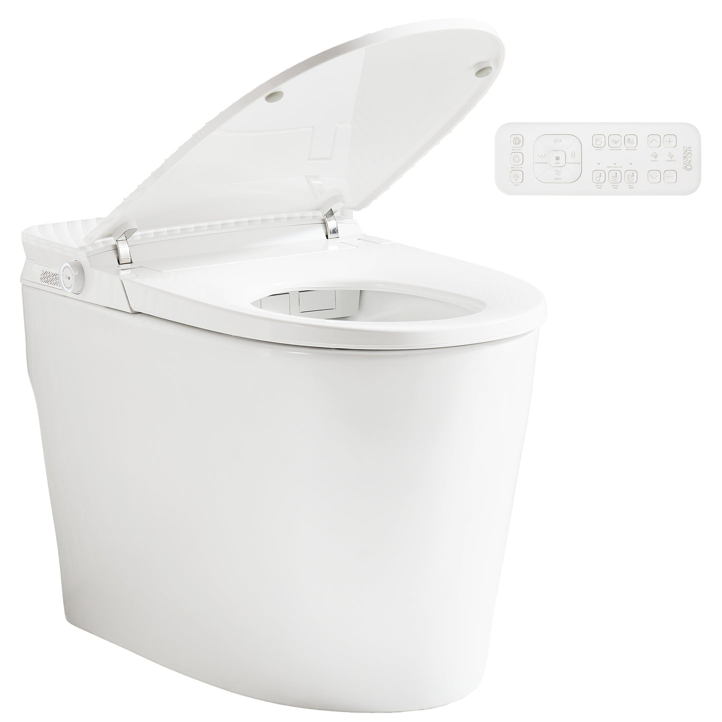 FORNO ACQUA Luxurious Super Smart Toilet. Includes Bidet, Heated Seat, Auto Flush, Auto Lid, Powerful Flush, Ideal for master bathrooms. - Forno Appliances