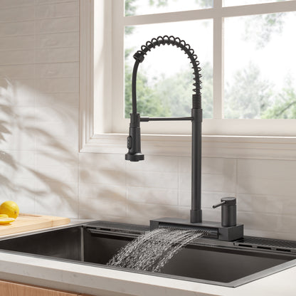 FORNO ACQUA 4 function pull-Down Waterfall Kitchen Faucet - Forno Appliances