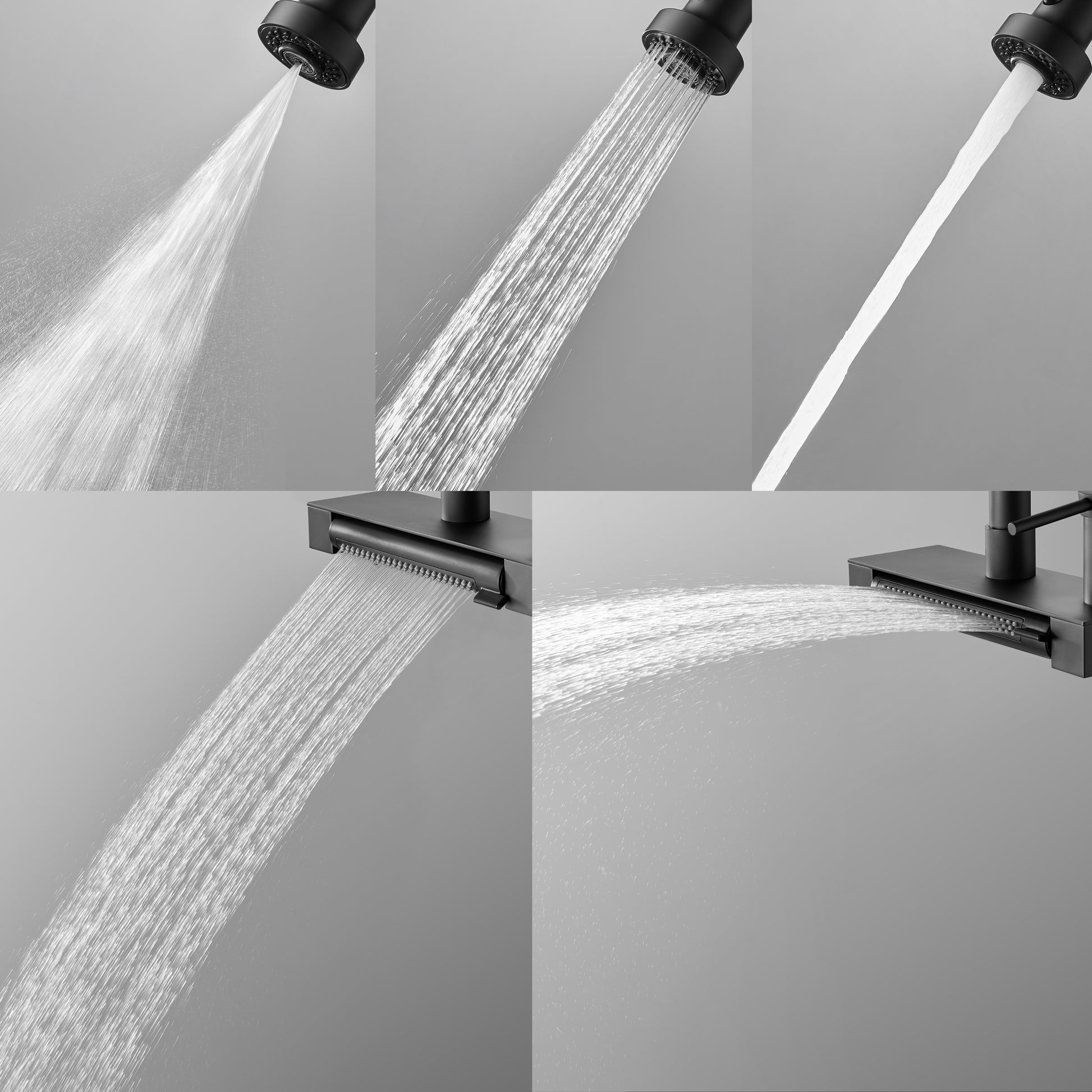FORNO ACQUA 4 Function Waterfall  Pull-Down Kitchen Faucet - Forno Appliances