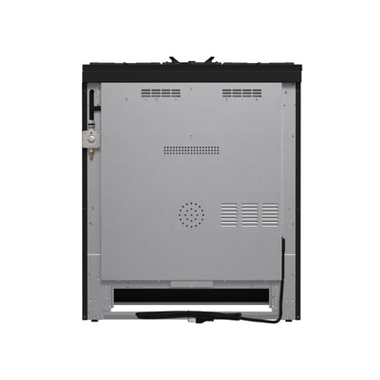 Cocina a gas Forno Leonardo Espresso de 30 pulgadas, color negro, 5 quemadores, 39 500 BTU, horno de convección de 5 pies cúbicos