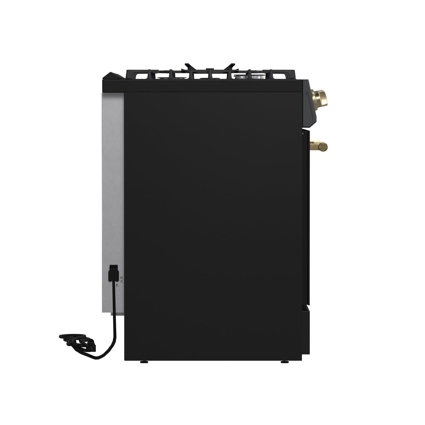 Cocina a gas Forno Leonardo Espresso de 30 pulgadas, color negro, 5 quemadores, 39 500 BTU, horno de convección de 5 pies cúbicos