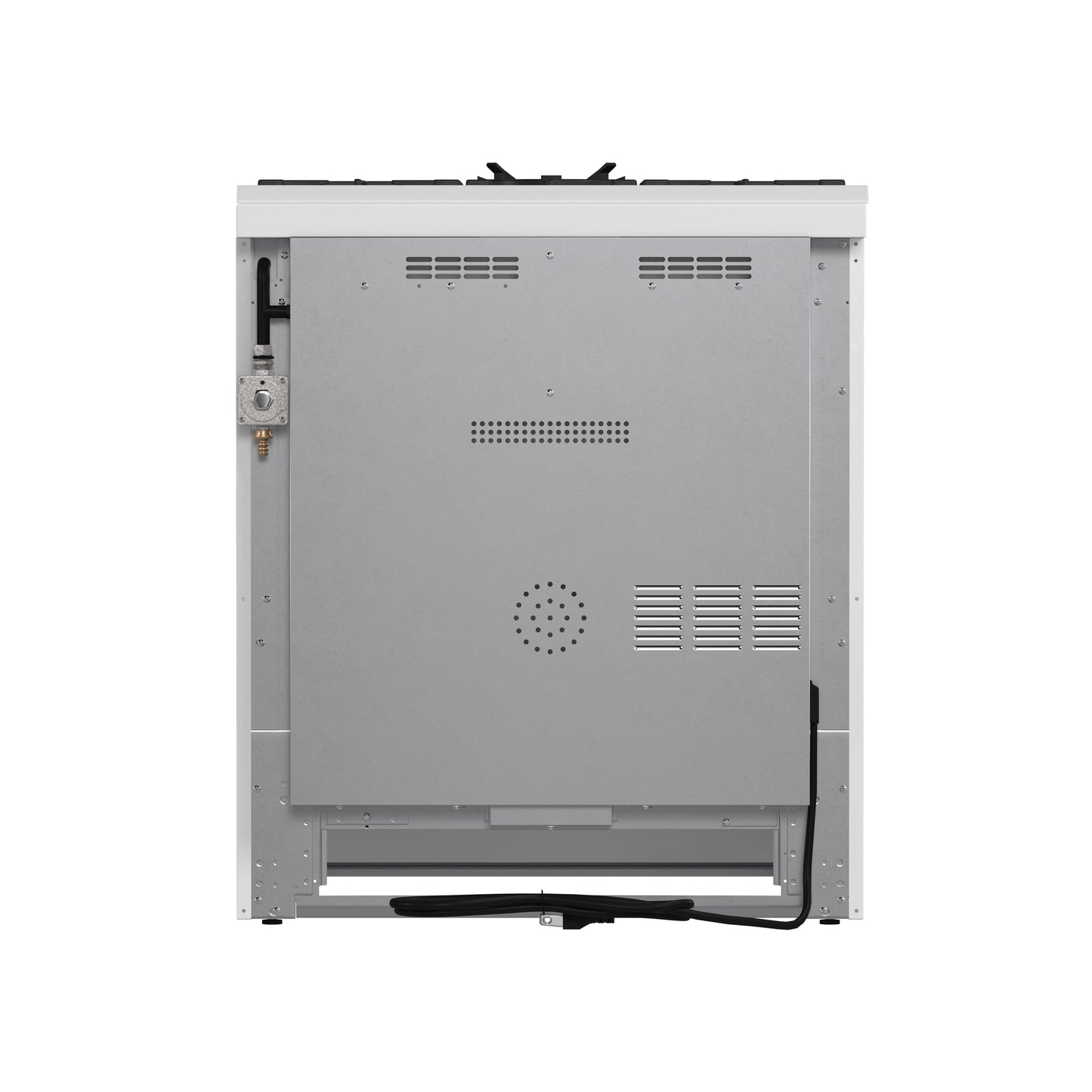 Cocina a gas blanca Forno Leonardo Espresso de 30 pulgadas, 5 quemadores, 39,500 BTU, horno de convección de 5 pies cúbicos