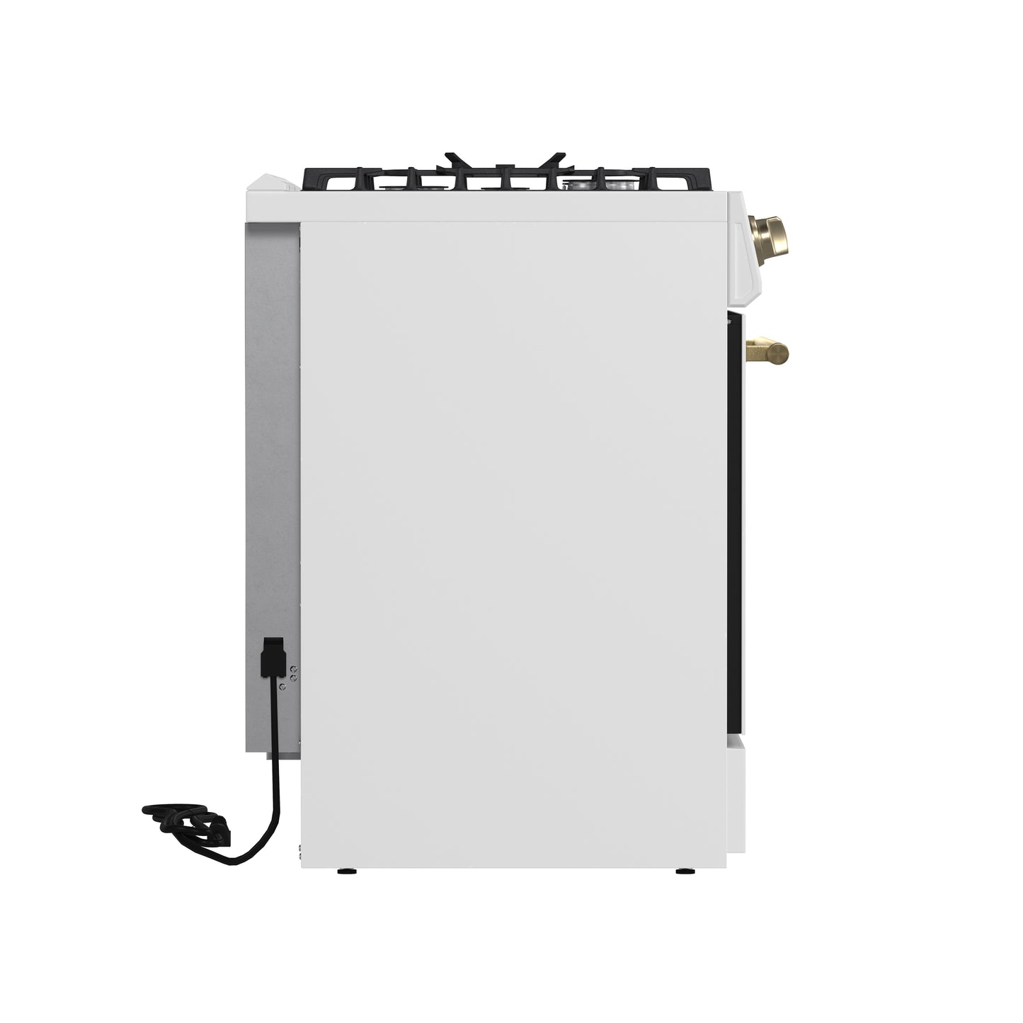 Cocina a gas blanca Forno Leonardo Espresso de 30 pulgadas, 5 quemadores, 39,500 BTU, horno de convección de 5 pies cúbicos