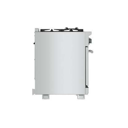 Cocina a gas Forno Capriasca de 36 pulgadas, acero inoxidable, 6 quemadores de latón, 120,000 BTU, horno de convección, eficiencia energética