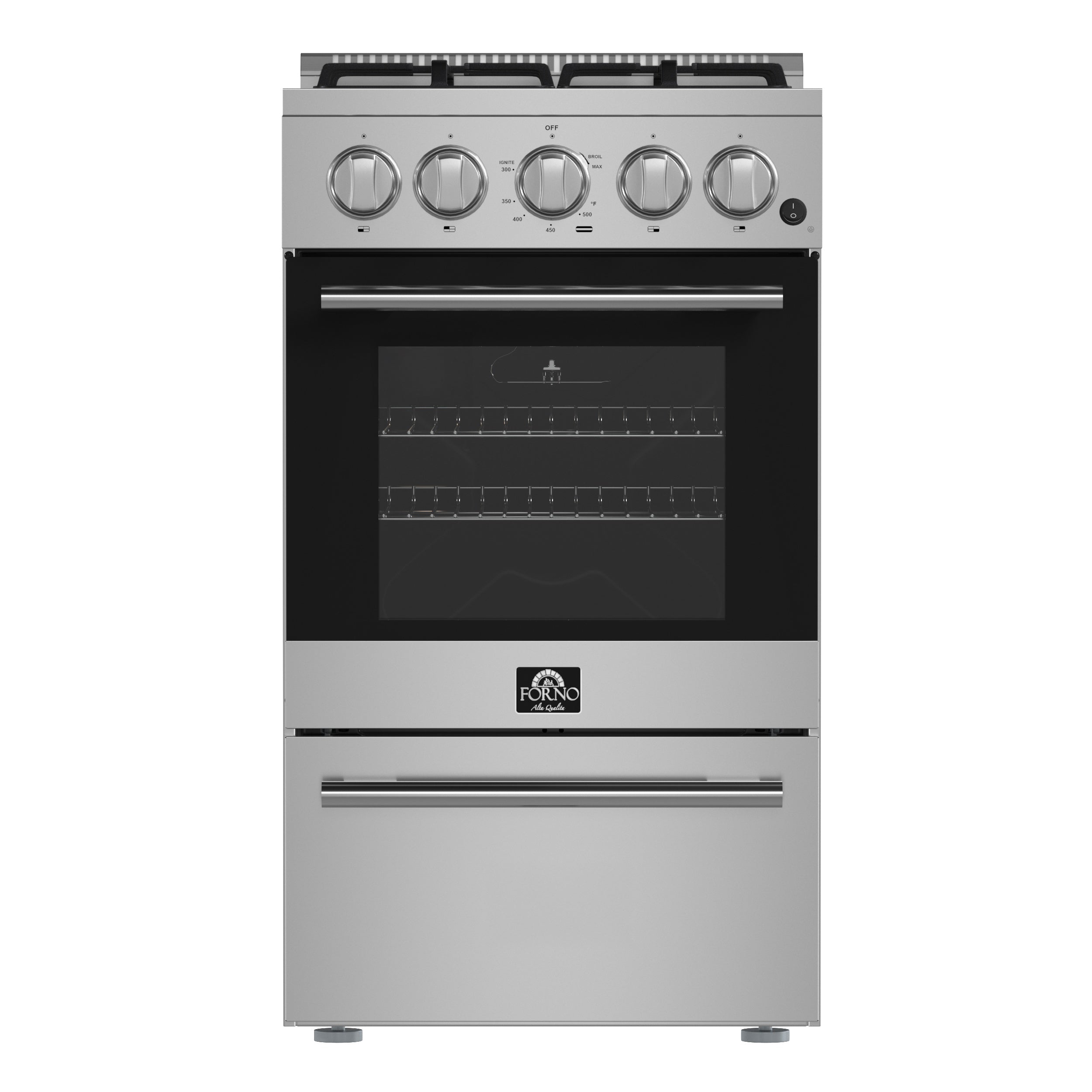 Forno Lamazze 20-Inch Freestanding Gas Range, Compact Design