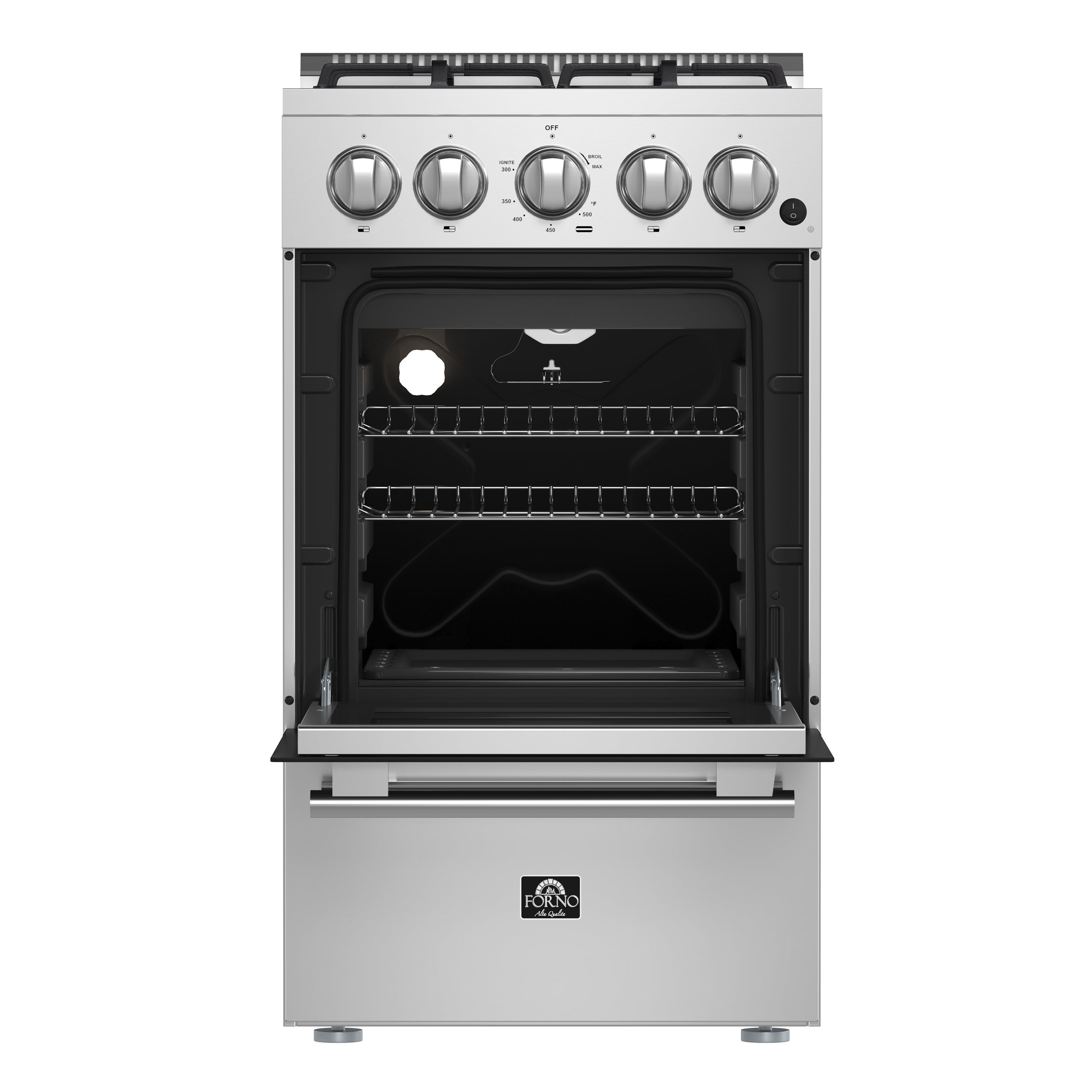 Forno Lamazze 20-Inch Freestanding Gas Range, Compact Design