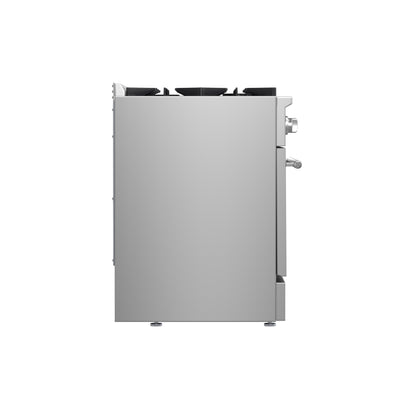 Cocina a gas Marco de 36 pulgadas, acero inoxidable, 6 quemadores, 67,000 BTU, horno de convección de 5.36 pies cúbicos