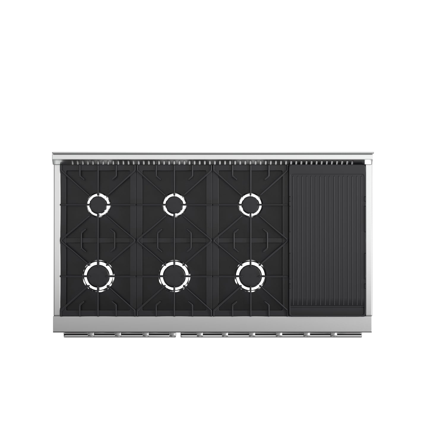 Ensemble de cuisine 3 pièces Premium FORNO : cuisinière à gaz autonome FORNO Galiano 48 po, réfrigérateur convertible double combiné FORNO Rizzuto 60 po, hotte murale FORNO 48 po (FBDL-018-02US)