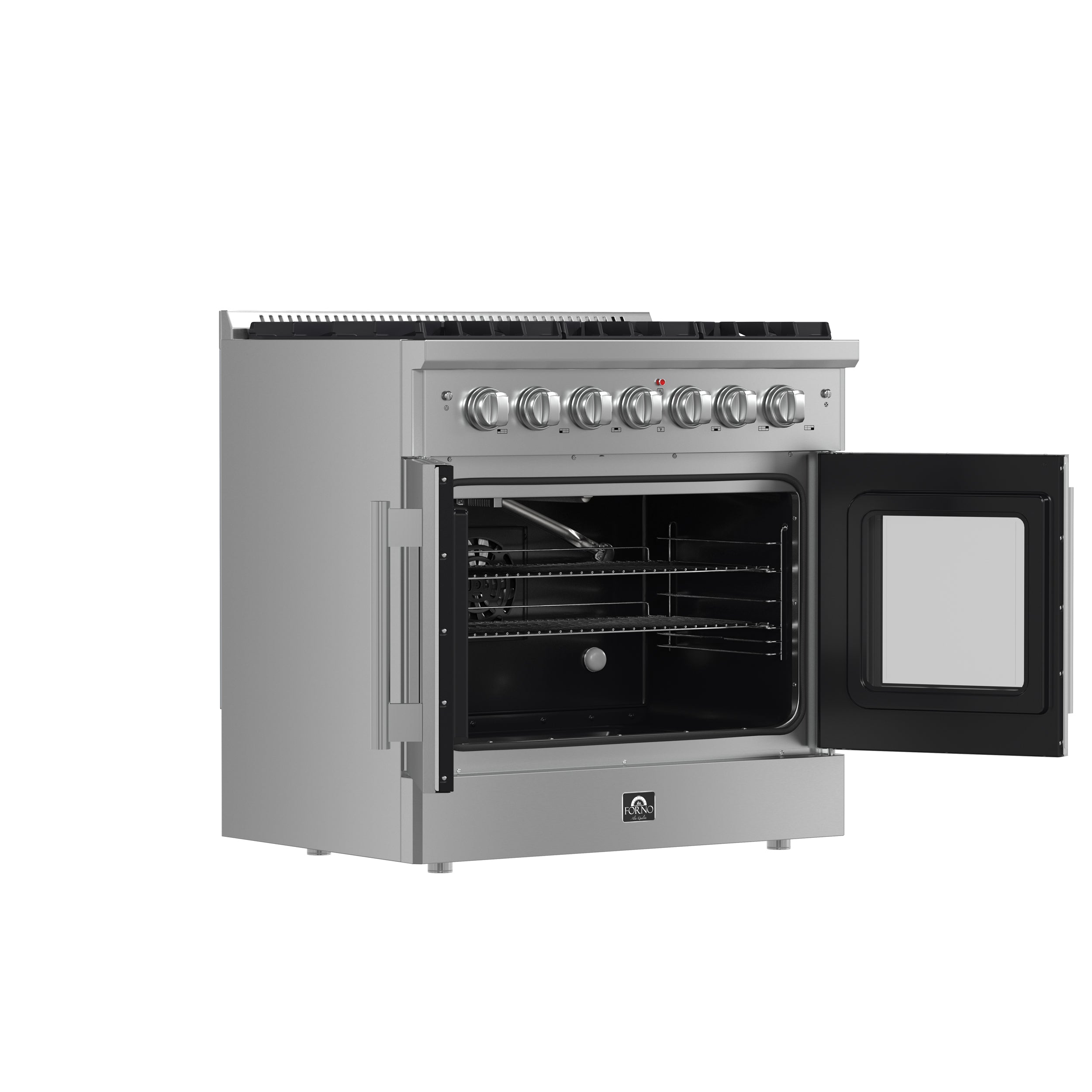 Forno Galiano 36-Inch Freestanding French Door Gas Range, 6