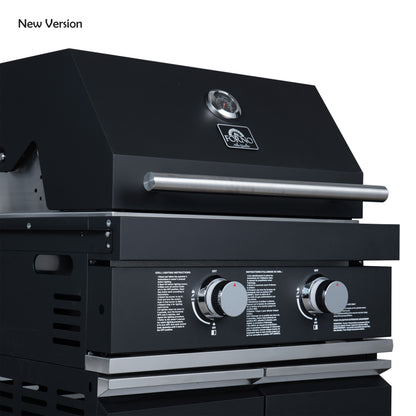 Cuisine extérieure Forno All'Aperto 99 600 BTU, 5 brûleurs, brûleurs infrarouges, brûleur latéral, comptoirs en pierre frittée noire, four à pizza à gaz, module évier, bar & Centre de boissons