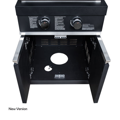 Cuisine extérieure Forno All'Aperto 99 600 BTU, 5 brûleurs, brûleurs infrarouges, brûleur latéral, comptoirs en pierre frittée noire, four à pizza à gaz, module évier, bar & Centre de boissons