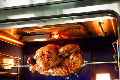 Cocina a gas Forno Capriasca de 36 pulgadas, acero inoxidable, 6 quemadores de latón, 120,000 BTU, horno de convección, eficiencia energética