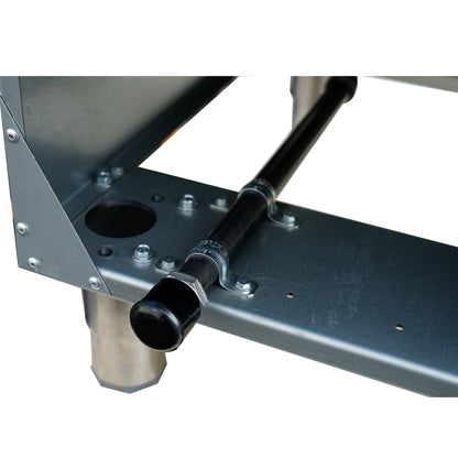 Friteuse commerciale au gaz naturel FORNO, 4 brûleurs 120 000 BTU, capacité d'huile de 50 lb