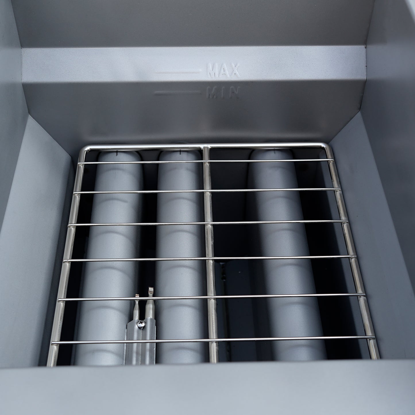 Friteuse commerciale au gaz naturel FORNO, 4 brûleurs 120 000 BTU, capacité d'huile de 50 lb