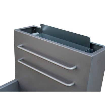 Friteuse commerciale au gaz naturel FORNO, 4 brûleurs 120 000 BTU, capacité d'huile de 50 lb