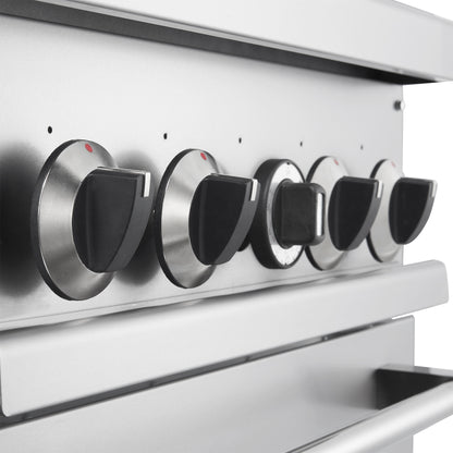 Cuisinière à gaz Forno Commerciale de 24 pouces avec 4 brûleurs