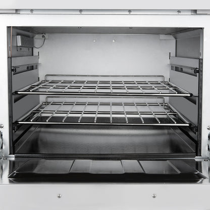 Cuisinière à gaz Forno Commerciale de 24 pouces avec 4 brûleurs