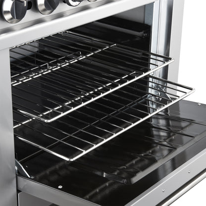 Cuisinière à gaz Forno Commerciale de 36 pouces avec 6 brûleurs