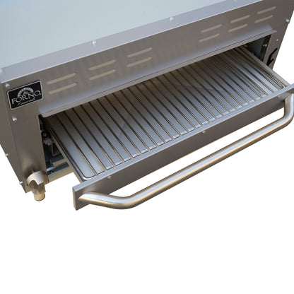 Forno Commerciale Gas Salamander, 35 000 BTU, Infrared Broiler, Adjustable Rack, LP convertible. - Forno Appliances