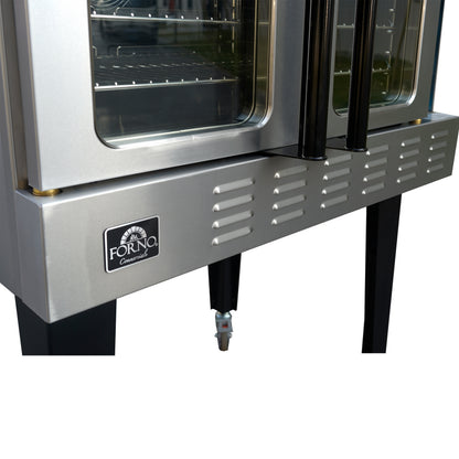 Forno Commerciale Convection Gas Oven, 3 burners 54,000 BTU, 150–500°F, stainless steel, NG/LP convertible - Forno Appliances