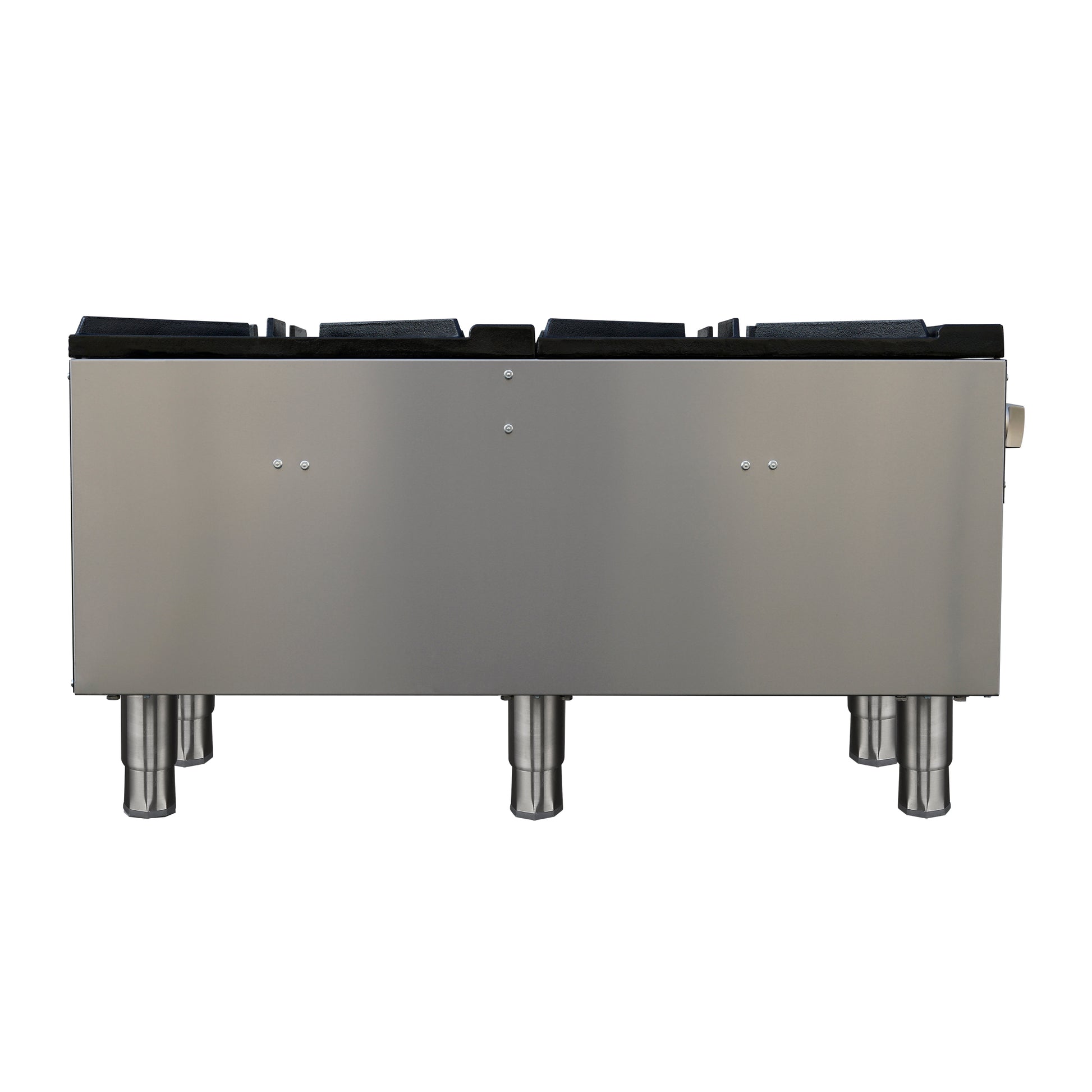 Forno Commerciale gas stock pot range, 2 powerful 3-ring burners, 160,000 BTU, durable stainless steel, heavy-duty cast iron grates - Forno Appliances