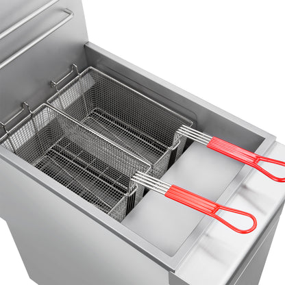 Friteuse commerciale au gaz propane FORNO, 3 brûleurs 90 000 BTU, capacité d'huile 40 lb