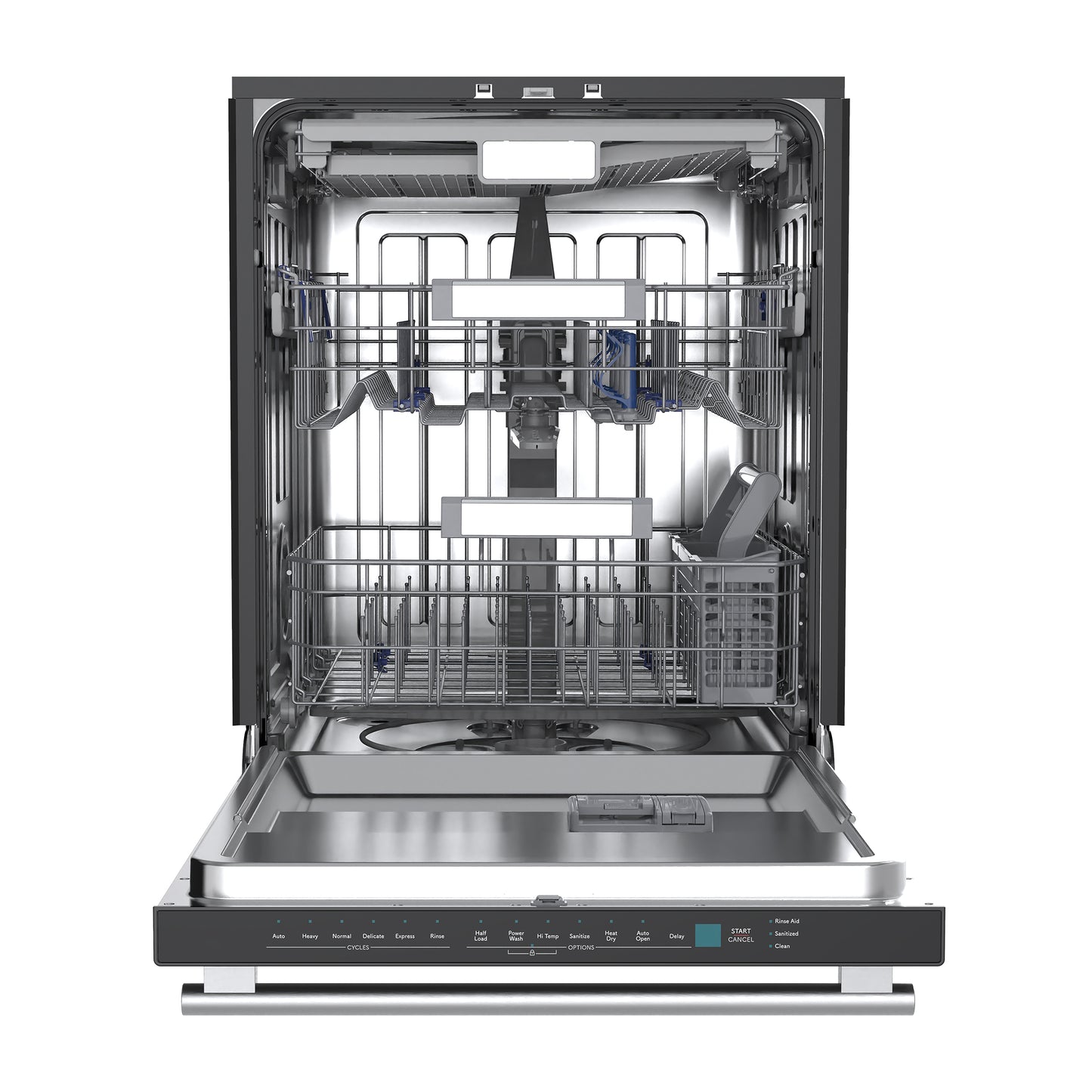 Stella 24 in. Built-in Dishwasher in Black, Tall Tub, Top Touch Control, Fingerprint-Resistant Stainless Steel Dishwasher, Black, Quiet 44 dBA, Soil-Sensing Capable, NSF & ENERGY STAR - Forno Appliances