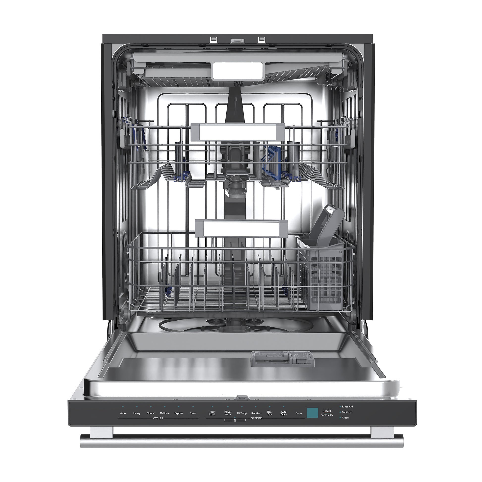 Stella 24 in. Built-in Dishwasher in Black, Tall Tub, Top Touch Control, Fingerprint-Resistant Stainless Steel Dishwasher, Black, Quiet 44 dBA, Soil-Sensing Capable, NSF & ENERGY STAR - Forno Appliances