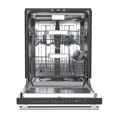 Stella 24 in. Built-in Dishwasher in Black, Tall Tub, Top Touch Control, Fingerprint-Resistant Stainless Steel Dishwasher, Black, Quiet 44 dBA, Soil-Sensing Capable, NSF & ENERGY STAR - Forno Appliances