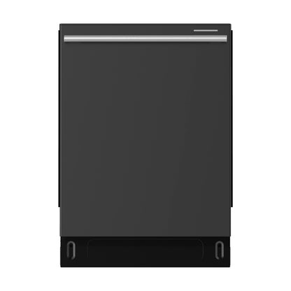 Stella 24 in. Built-in Dishwasher in Black, Tall Tub, Top Touch Control, Fingerprint-Resistant Stainless Steel Dishwasher, Black, Quiet 44 dBA, Soil-Sensing Capable, NSF & ENERGY STAR - Forno Appliances