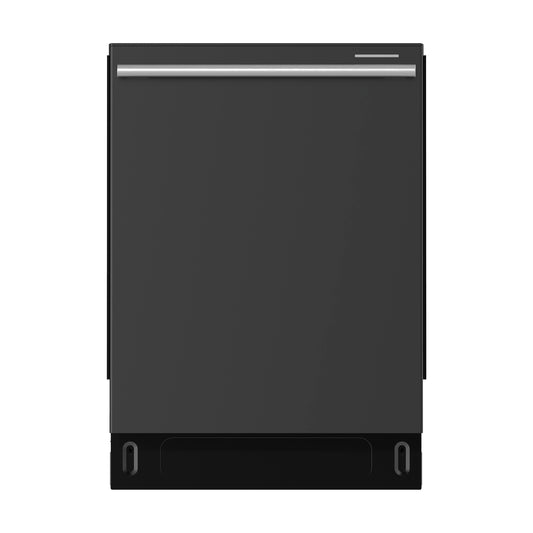 Stella 24 in. Built-in Dishwasher in Black, Tall Tub, Top Touch Control, Fingerprint-Resistant Stainless Steel Dishwasher, Black, Quiet 44 dBA, Soil-Sensing Capable, NSF & ENERGY STAR - Forno Appliances