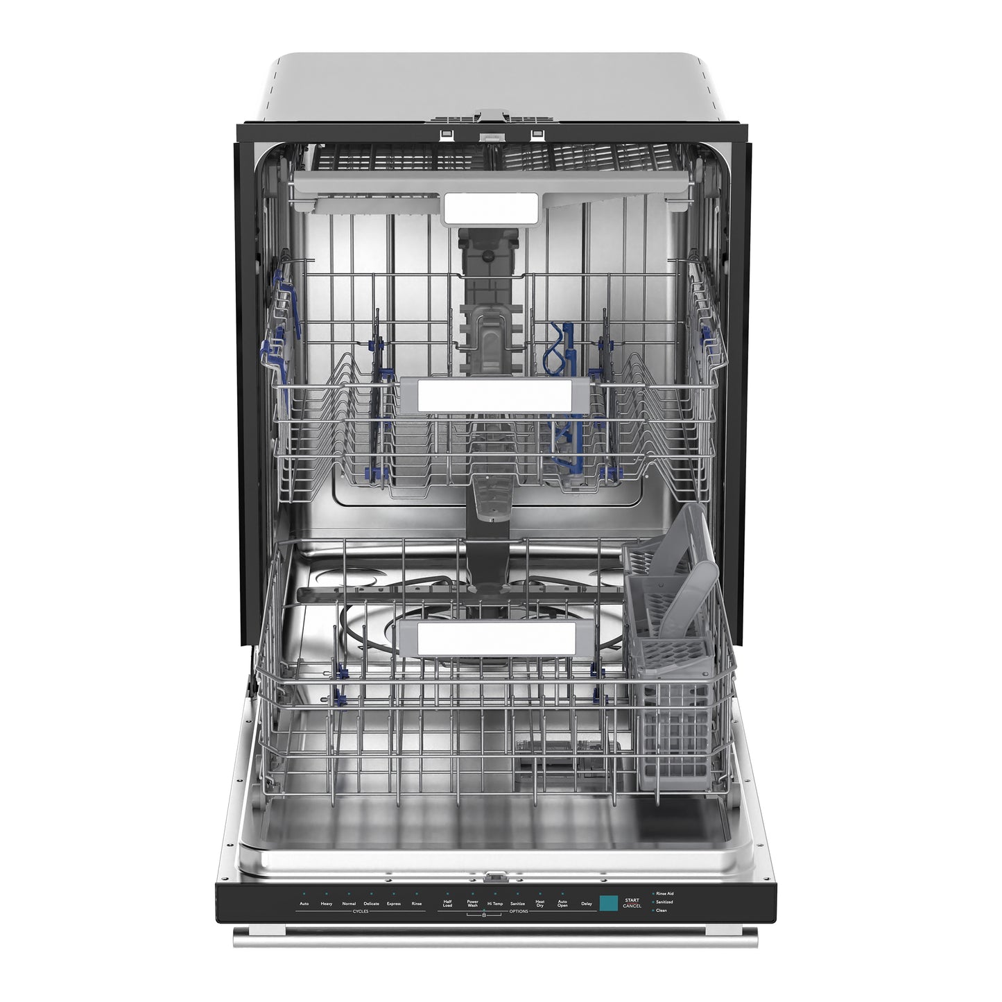 Stella 24 in. Built-in Dishwasher in Black, Tall Tub, Top Touch Control, Fingerprint-Resistant Stainless Steel Dishwasher, Black, Quiet 44 dBA, Soil-Sensing Capable, NSF & ENERGY STAR - Forno Appliances