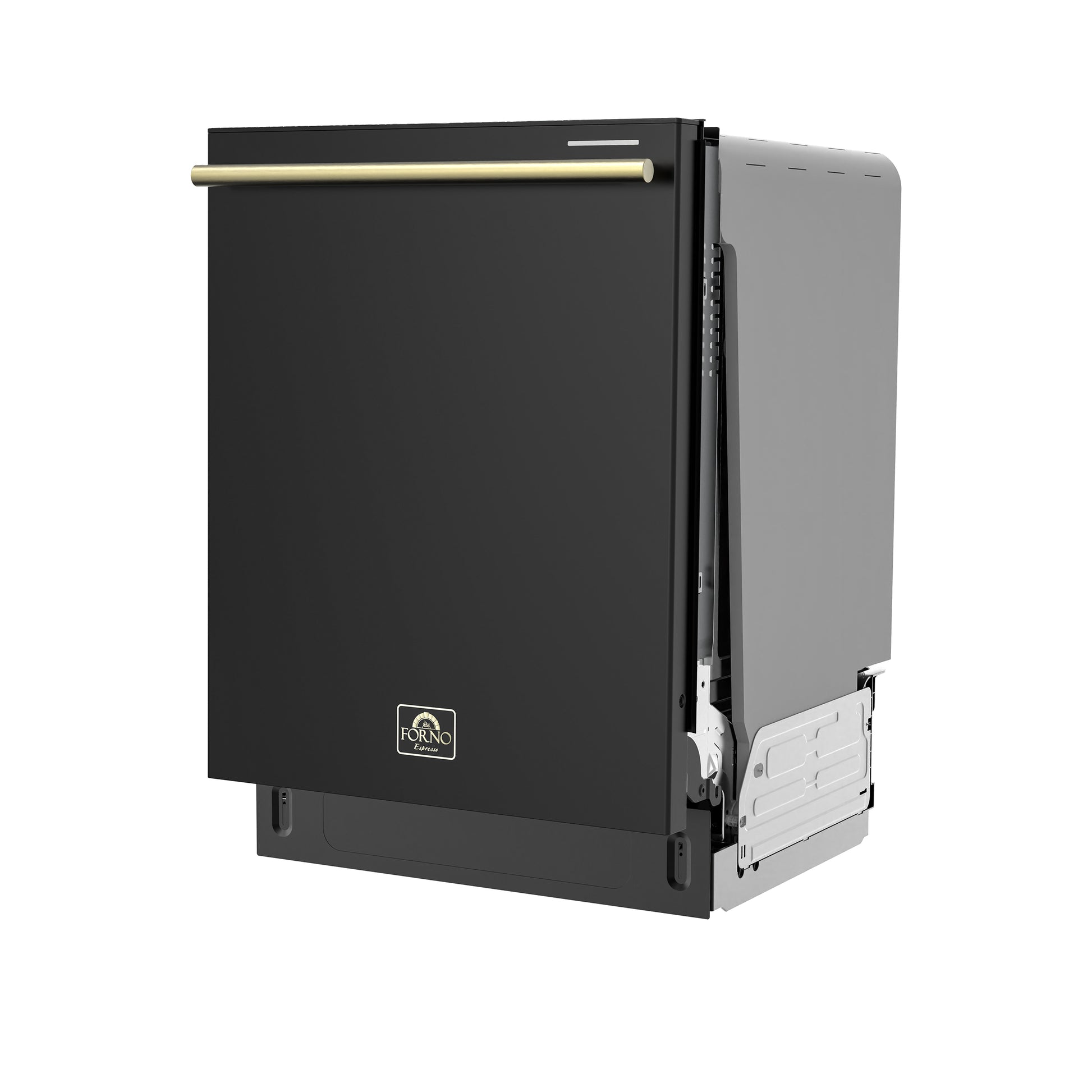 Stella 24 in. Built-in Dishwasher in Black, Tall Tub, Top Touch Control, Fingerprint-Resistant Stainless Steel Dishwasher, Black, Quiet 44 dBA, Soil-Sensing Capable, NSF & ENERGY STAR - Forno Appliances