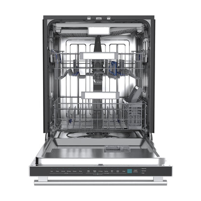 Stella 24 in. Built-in Dishwasher, Tall Tub, Top Touch Control, Fingerprint-Resistant Stainless Steel Dishwasher, Quiet 44 dBA, Soil-Sensing Capable, NSF & ENERGY STAR - Forno Appliances