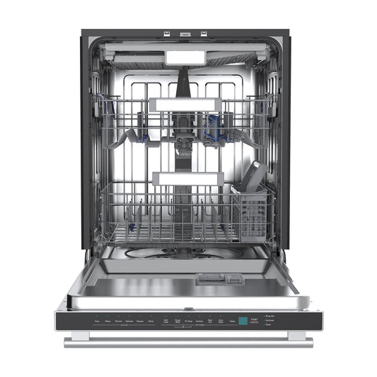 Stella 24 in. Built-in Dishwasher, Tall Tub, Top Touch Control, Fingerprint-Resistant Stainless Steel Dishwasher, Quiet 44 dBA, Soil-Sensing Capable, NSF & ENERGY STAR - Forno Appliances