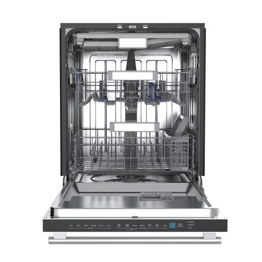 Stella 24 in. Built-in Dishwasher in White, Tall Tub, Top Touch Control, Fingerprint-Resistant Stainless Steel Dishwasher, Quiet 44 dBA, Soil-Sensing Capable, NSF & ENERGY STAR - Forno Appliances
