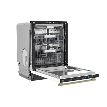 Stella 24 in. Built-in Dishwasher in White, Tall Tub, Top Touch Control, Fingerprint-Resistant Stainless Steel Dishwasher, Quiet 44 dBA, Soil-Sensing Capable, NSF & ENERGY STAR - Forno Appliances