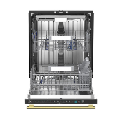 Stella 24 in. Built-in Dishwasher in White, Tall Tub, Top Touch Control, Fingerprint-Resistant Stainless Steel Dishwasher, Quiet 44 dBA, Soil-Sensing Capable, NSF & ENERGY STAR - Forno Appliances