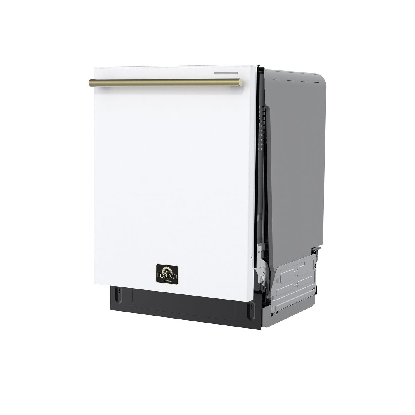 Stella 24 in. Built-in Dishwasher in White, Tall Tub, Top Touch Control, Fingerprint-Resistant Stainless Steel Dishwasher, Quiet 44 dBA, Soil-Sensing Capable, NSF & ENERGY STAR - Forno Appliances
