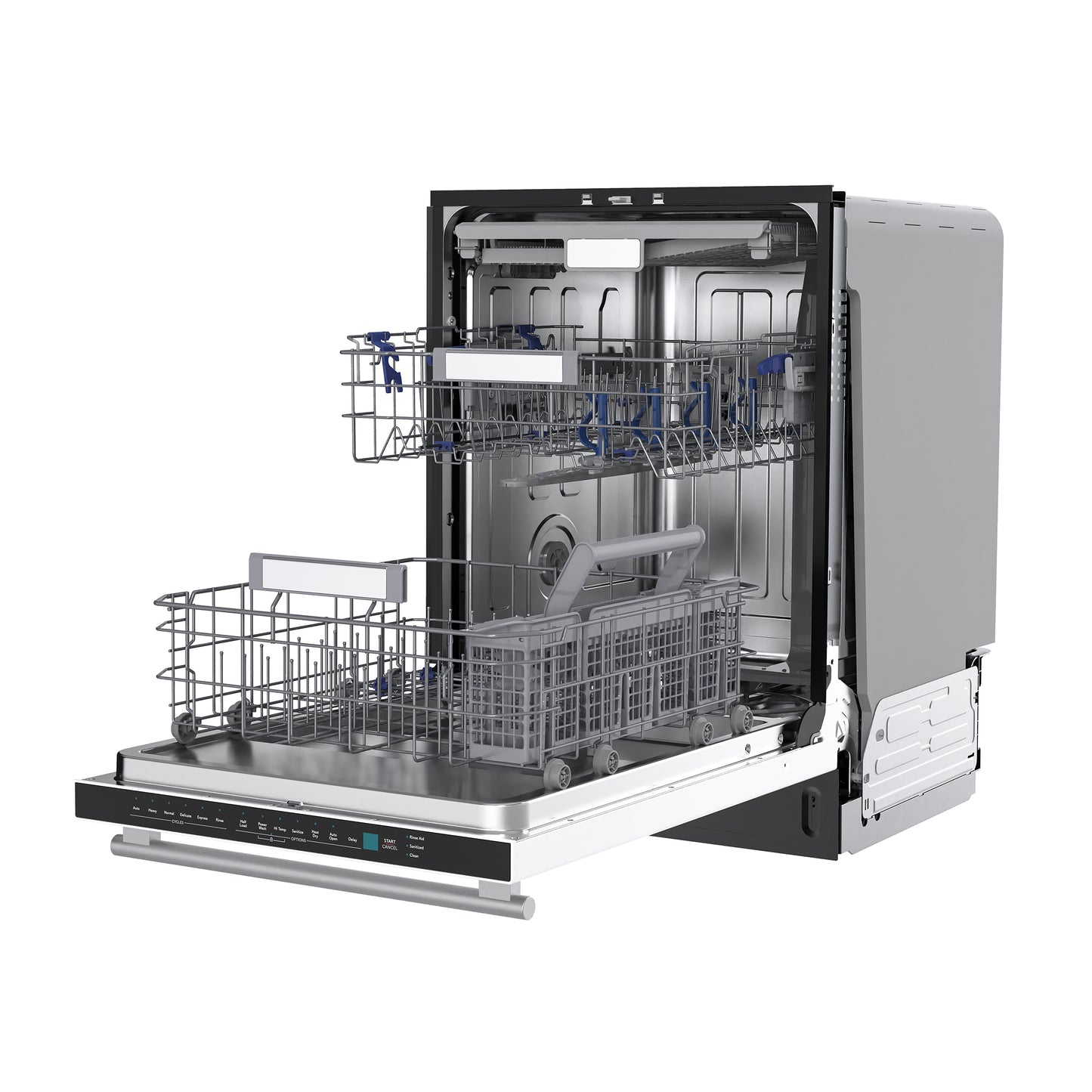Stella 24 in. Built-in Dishwasher in White, Tall Tub, Top Touch Control, Fingerprint-Resistant Stainless Steel Dishwasher, Quiet 44 dBA, Soil-Sensing Capable, NSF & ENERGY STAR - Forno Appliances